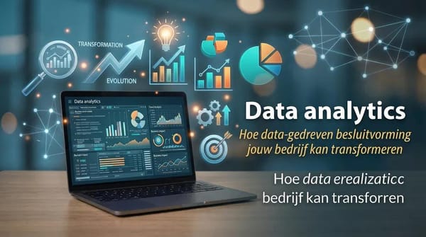 Data analytics op laptopscherm